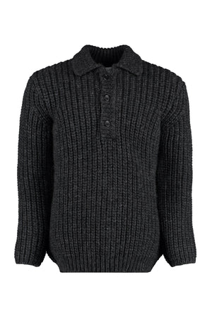 Ribbed wool sweater-0